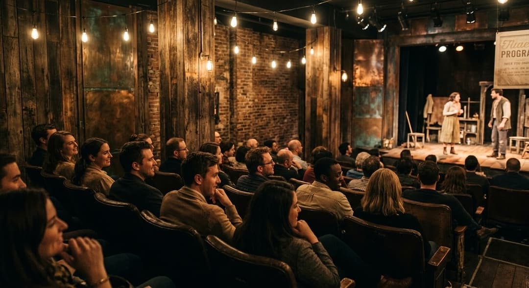 audience watching play